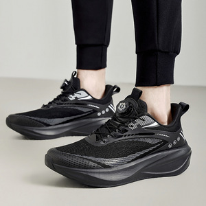 Chaussures de course à plaque carbone pour hommes Printemps-Été 2026 avec bouton rotatif et amorti, baskets athlétiques pour tests sportifs – En stock - Product Image 2