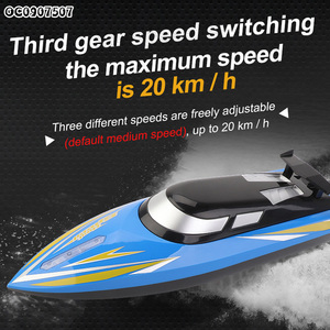 2,4G tamaño grande carreras de alta velocidad <span class=keywords><strong>Rc</strong></span> Control remoto barcos Kit de juguete para niños con luz - Product Image 4