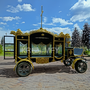 Carroza Fúnebre Eléctrica sin Caballos, Remolque Fúnebre Estilo Rolls Royce, Carroza Fúnebre Europea para Ataúdes - Product Image 4