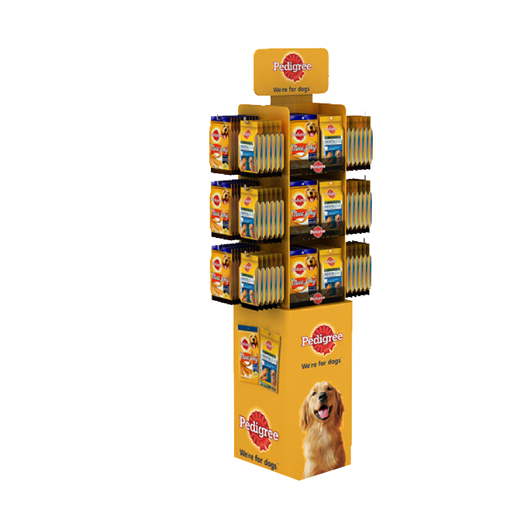 Customizable Pet Food Cardboard Floor Hook Display for Store Display Shelf showcase — view 5