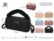 Borsa a tracolla da donna con doppia cerniera per telefono, portafoglio in PU multifunzione MIT-22001 - Product Image 1