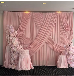 <span class=keywords><strong>Rideaux</strong></span> <span class=keywords><strong>de</strong></span> fond <span class=keywords><strong>de</strong></span> scène <span class=keywords><strong>roses</strong></span> sans plis 3m x 3m pour mariage, fête, <span class=keywords><strong>douche</strong></span> nuptiale, réception – <span class=keywords><strong>Rideaux</strong></span> et draperies en tissu ivoire - Product Image 1