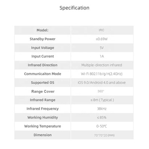 Echo Alexa Google Home Voice <strong>Control</strong> Wireless <strong>Universal</strong> Intelligent TV Infrared <strong>WiFi</strong> Smart Ir Switch <strong>Remote</strong> <strong>Control</strong> - Product Image 5