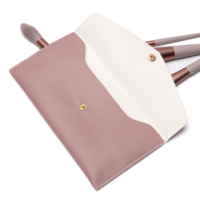 Dompet Clutch Kulit PU Custom, Kantong Makeup, Tempat Kartu, Uang Tunai, Organizer Kosmetik, Tas Travel Portabel untuk Penggunaan Sehari-hari Wanita