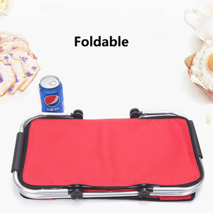 Cesta de acampada con asa plegable, cesta de compras plegable, ecológica, para verduras, venta al por mayor - Product Image 3