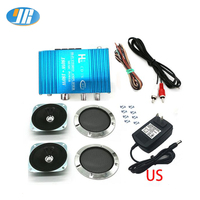 Amplificateur stéréo Hi-Fi 4 pouces haut-parleur EU/ UK /US adaptateur secteur Kit Audio bricolage pour Raspberry Pi Arcade Multi jeu flipper