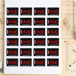 Autocollants en dôme 3D personnalisés avec nom de marque, logo d'entreprise en résine époxy, autocollant en dôme transparent en PVC époxy - Product Image 5