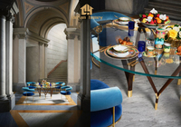 Italienische leichte Luxus kalte Jade Luxus Steintisch Luxus Villa Restaurant Esszimmer runden Tisch Haushalt