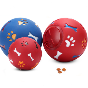 Juguete interactivo Simple de goma TPR de alta calidad <span class=keywords><strong>para</strong></span> <span class=keywords><strong>perros</strong></span>, dispensador de comida con fugas, juguete de entrenamiento chirriante - Product Image 1