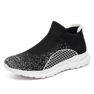 Baskets décontractées tricotées légères pour couple amoureux chaussures de course et de marche pour femmes avec logo de marque quantité minimale de commande en petite quantité pour hommes - Product Image 4