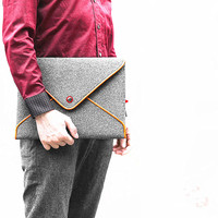 Housse d'ordinateur portable personnalisée, pochette de transport pour tablette, sac en feutre, sac pour ordinateur portable en feutre aiguilleté polyester personnalisé