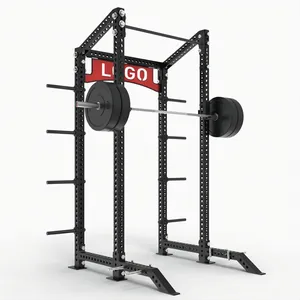 Commercial Gym Squat Rack Fitness Power Rack Weightlifting Half Rack