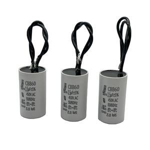 Condensateurs Hongye <span class=keywords><strong>CBB60</strong></span> pour moteur AC, film polypropylène de haute qualité, 450V <span class=keywords><strong>1</strong></span>.5UF (certifiés CQC/CE) pour démarreur de moteur de ventilateur de plafond - Product Image 1