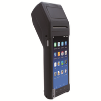 Terminal de point de vente mobile intelligent Android 11 Q2i noir avec imprimante thermique intégrée 58 mm et lecteur SIM