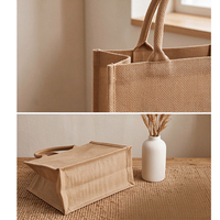 Sacs en toile de jute les plus vendus, différentes tailles, logo personnalisable, sac de shopping en jute, pochette en lin réutilisable, à utiliser pour les courses, les fêtes, les mariages