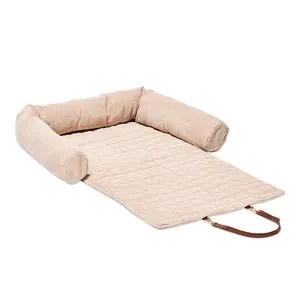 厂家批发可折叠宠物床沙发套便携式手柄汽车座椅保护器布克可洗豪华狗床