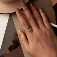 Bague ouverte en argent sterling 925 pour femmes, ancre de manta, serpent et soleil rose, bijoux réglables, bague en argent océan