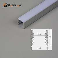 Nuevas llegadas: Tira de luz LED empotrada de 15*15 para montaje en superficie, personalizable, para perfil de techo de aluminio, IP67, efecto neón