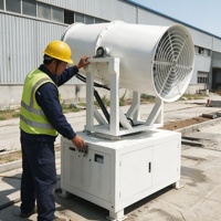 Machine de pulvérisation de brouillard d'eau robuste de 60 m avec capacité de pulvérisation continue pour les opérations minières