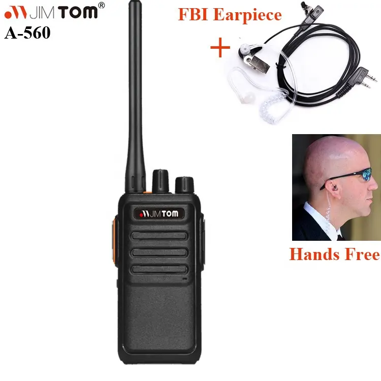 Yeni varış A-560 Jimtom walkie talkie el radyosu Vhf radyo alıcı-verici en güçlü Ham radyo 10W