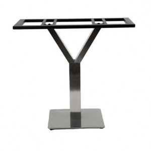 Base de Mesa de Centro Moderna de Acero Inoxidable Cromado Negro WEKIS en Oferta para Uso en Hoteles con Cubiertas de Vidrio - Product Image 1