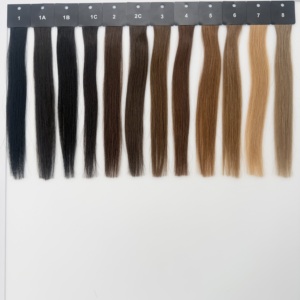 Yishu 2026 Extensions de cheveux vierges chinois à double trame machine, pour usage en salon, système de coloration à <span class=keywords><strong>froid</strong></span> pour toutes les couleurs, modèle avec nuancier - Product Image 5