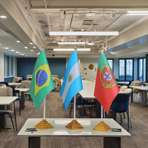International World Country <strong>Flags</strong> for Office Display Table Desk <strong>Flag</strong> with Stand - Product Image 1