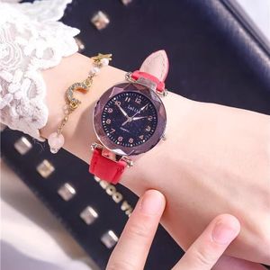 Montre à quartz lumineuse simple <span class=keywords><strong>de</strong></span> style français, montre-bracelet coréenne à strass étoilés <span class=keywords><strong>pour</strong></span> étudiantes, <span class=keywords><strong>cadeau</strong></span> d'anniversaire élégant <span class=keywords><strong>pour</strong></span> jeunes femmes - Product Image 3