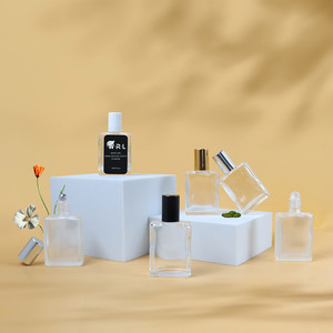 Bán buôn 10ml 15ml 30ml Hổ phách trong suốt tinh dầu Lăn chai vuông 1oz cuộn trên chai thủy tinh - Product Image 2