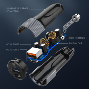 Le <span class=keywords><strong>chargeur</strong></span> de voiture LDNIO C510Q 2 Usb contient 1 ports USB QC3.0 et 1 PD - Product Image 4