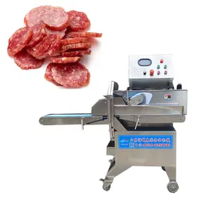 उच्च क्षमता पूरी तरह से स्वचालित मांस बेकन हैम बनाने काटने Slicer मशीन मांस Slicer