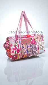 Sac de voyage matelassé en coton, grand sac de voyage fait main, léger, durable, en matière douce, idéal pour la salle de sport, le travail, les week-ends et les vacances - Product Image 3