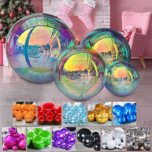 Globo Espejo Inflable de PVC de Doble Capa Personalizado, Plateado y Negro, para Bodas, Fiestas, Bares, Decoración Inflable Personalizada - Product Image 1