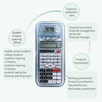 Calculadora de función matemática de reloj multifunción creativa, transportador de regla, calculadora 2 en 1 de alta calidad con conjunto giométrico