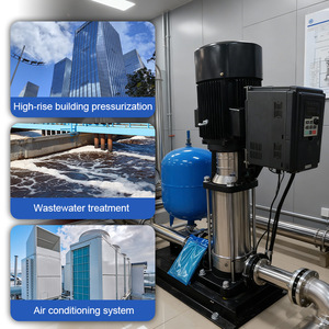 Système de pompage haute pression 15 kW, pompe centrifuge verticale multi-étages pour l'approvisionnement en eau constante - Product Image 1