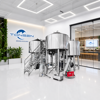 Équipement de brassage de bière à grande échelle clé en main Tonsen 20HL-50HL, système de brasserie complet de 2000L-5000L pour brasserie commerciale
