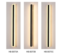 Vente en gros de lampes murales linéaires extérieures 18W, IP65 étanche, 3000K, pour jardin, villa, longues lampes LED d'extérieur, diffuseur en verre trempé