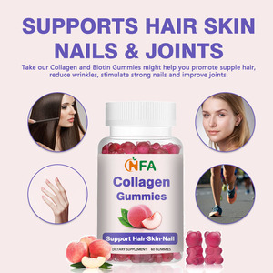 Gomitas de colágeno y vitamina de etiqueta privada para adultos que reducen las arrugas y apoyan las uñas de la piel del cabello - Product Image 4