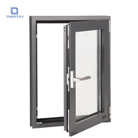 Diseño moderno, de doble acristalamiento marco de aluminio, ventanas abatibles, giro inclinado, Persiana de estilo abierto, cortina, hogar, dormitorio, Villa, uso