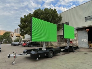 Hydraulic Folding Mobile LED Advertising Trailer P3.91 P2.97 P2.6 6000×3500mm Screen Lifting Outdoor Digital Billboard Trailer - Product Image 5
