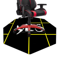 Tapis de jeu en caoutchouc non tissé résistant à l'usure avec impression de logo personnalisée Tigerwings, tapis de chaise de jeu