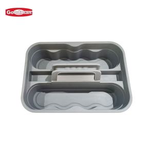 Caddy de nettoyage industriel en plastique à 3 compartiments, poignée d'organisation d'outils en plastique de qualité commerciale pour le nettoyage - Product Image 4