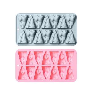 Molde de Silicona para Pastel de Halloween con Forma de Fantasma, para <span class=keywords><strong>Chocolate</strong></span> y Resina, Modelo M61857 - Product Image 5