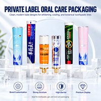 Tubes de dentifrice personnalisés en aluminium et plastique ABL 100 ml avec bouchon à vis, imprimés UV, emballage vide pour soins bucco-dentaires 12,7-35 mm