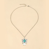 Collier pendentif turquoise incrusté d'aigle vintage de style occidental en gros pour unisexe