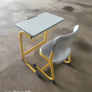 Trẻ Em Hiện Đại Của Nhà Bàn Đặt Học Sinh Tiểu Học Viết & Bài Tập Về Nhà Bàn Với Ghế Thiết Kế Đơn Giản Gỗ & Vật Liệu Kim Loại - Product Image 4