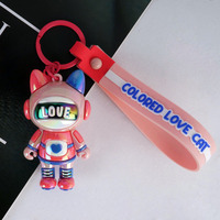 Porte-clés Poupée en Gel de Silicone Personnalisé Couleurs Aurore, Durable, Créatif, Nacré, en Colle Souple, Unisexe, Dessin Animé, Boîte Mystère, Cadeau