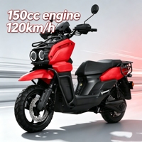 Scooter à essence 150cc tout-terrain homologué pour la route avec moteur automatique sans balais, robuste, pour le transport de marchandises