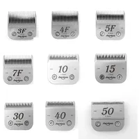 Lames de rechange en céramique et acier inoxydable Shernbao NSS-7F pour tondeuses de toilettage pour chiens, style A5, compatibles Oster pour animaux de compagnie