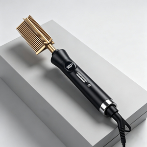Plancha caliente portátil de 500 grados, plancha de pelo rápida más Popular, rizador de presión, peine caliente eléctrico, hogar privado - Product Image 1